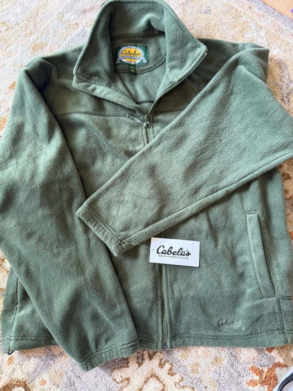 Cabela's Snake River Full-Zip Fleece Jacket in Moss Green